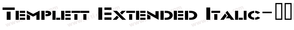Templett Extended Italic字体转换